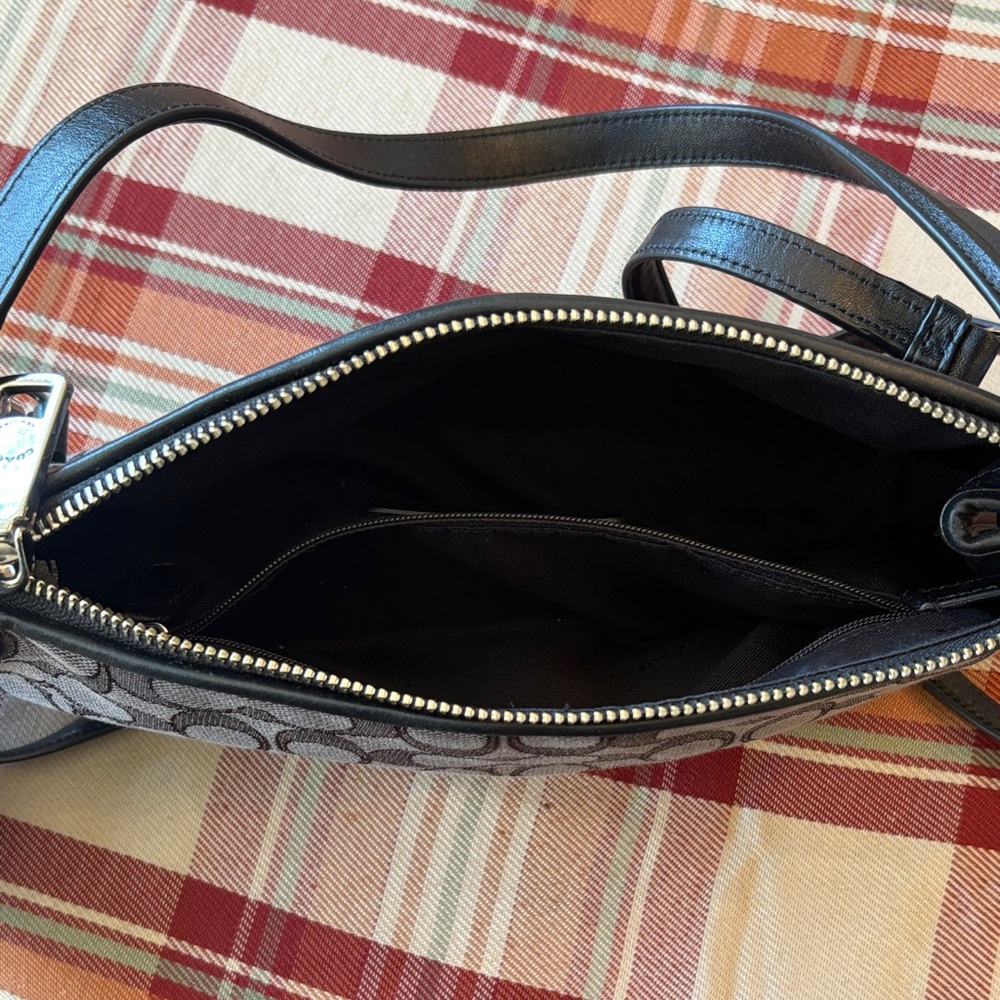 Coach Charcoal and Black Shoulder Bag - Picture 5 of 7